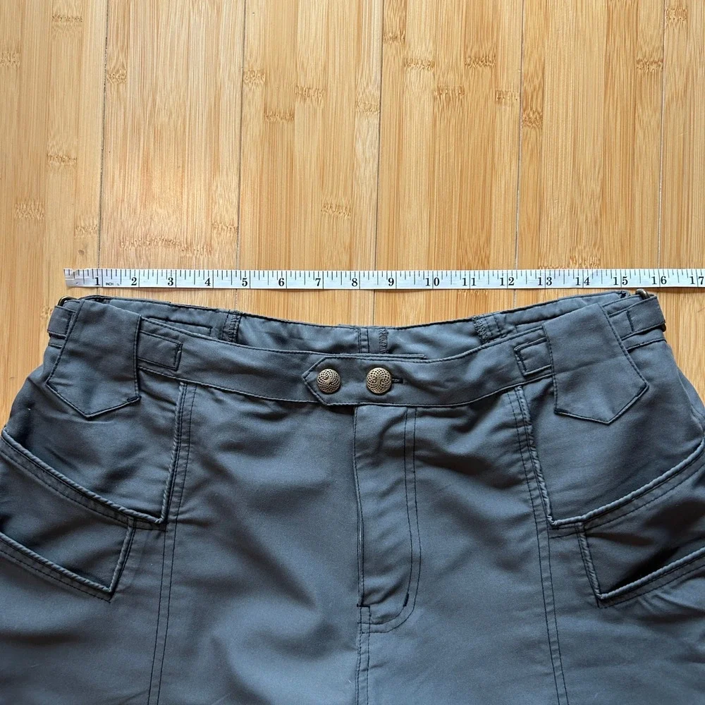 Murkobeye Cargo Pants Sz M Gray Convertible Multi Pocket Gorpcore Utility Hiking